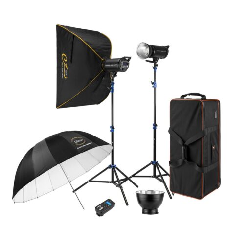 Flashpoint Rapid 400 R2 2-Light Studio Flash Kit