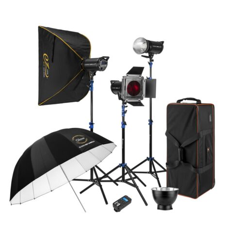 Flashpoint Rapid 400 R2 3-Light Studio Flash Kit