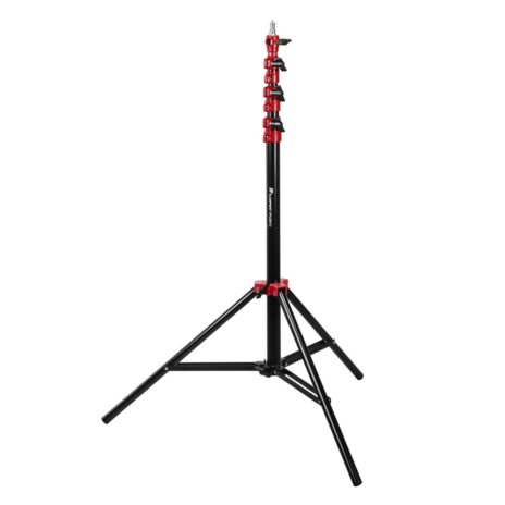 Flashpoint Pro Air-Cushioned Heavy-Duty Light Stand (Red, 9.5′)