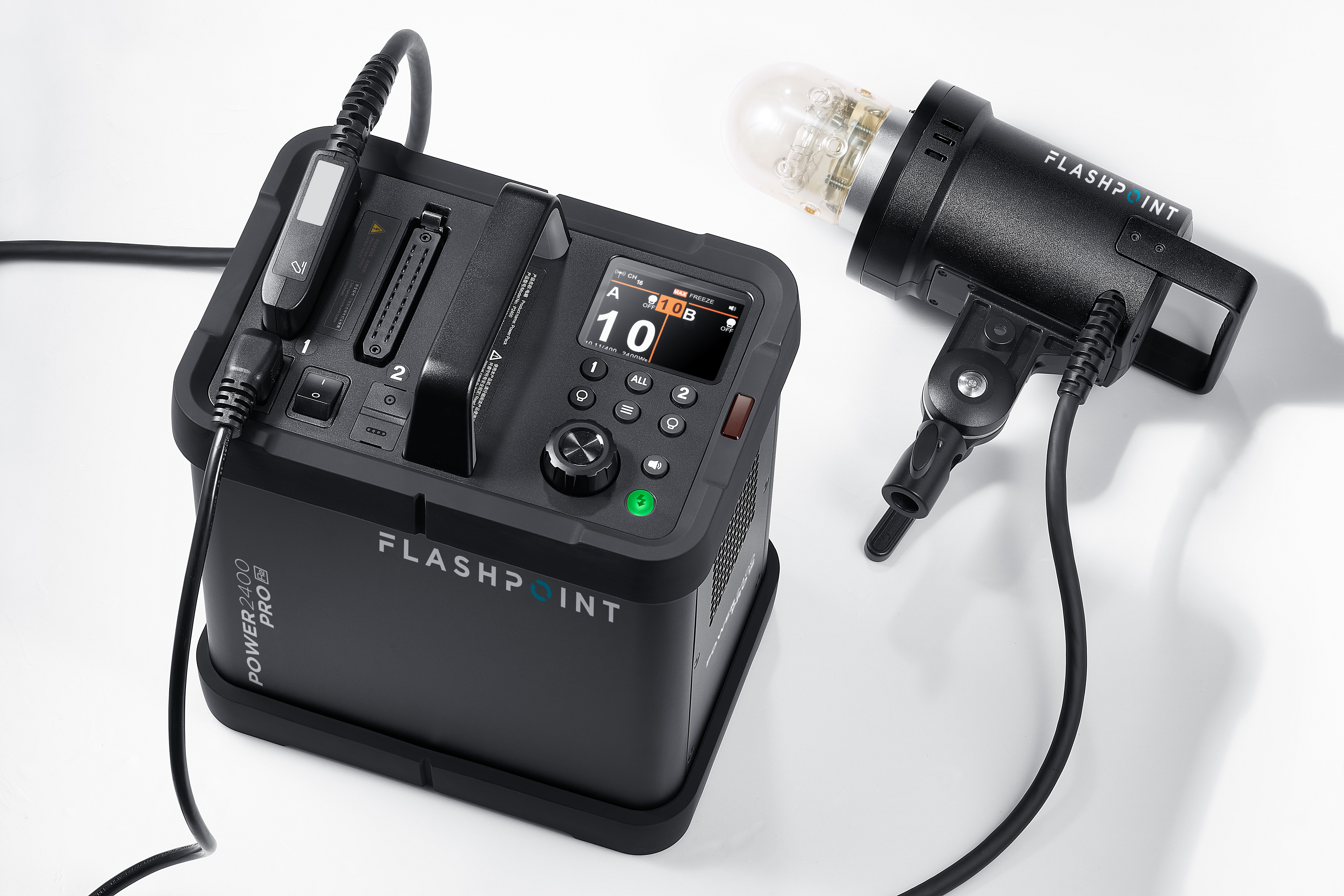 Flashpoint XPLOR Power 2400 Pro R2 Power Pack Kit With One H2400P Flash Head