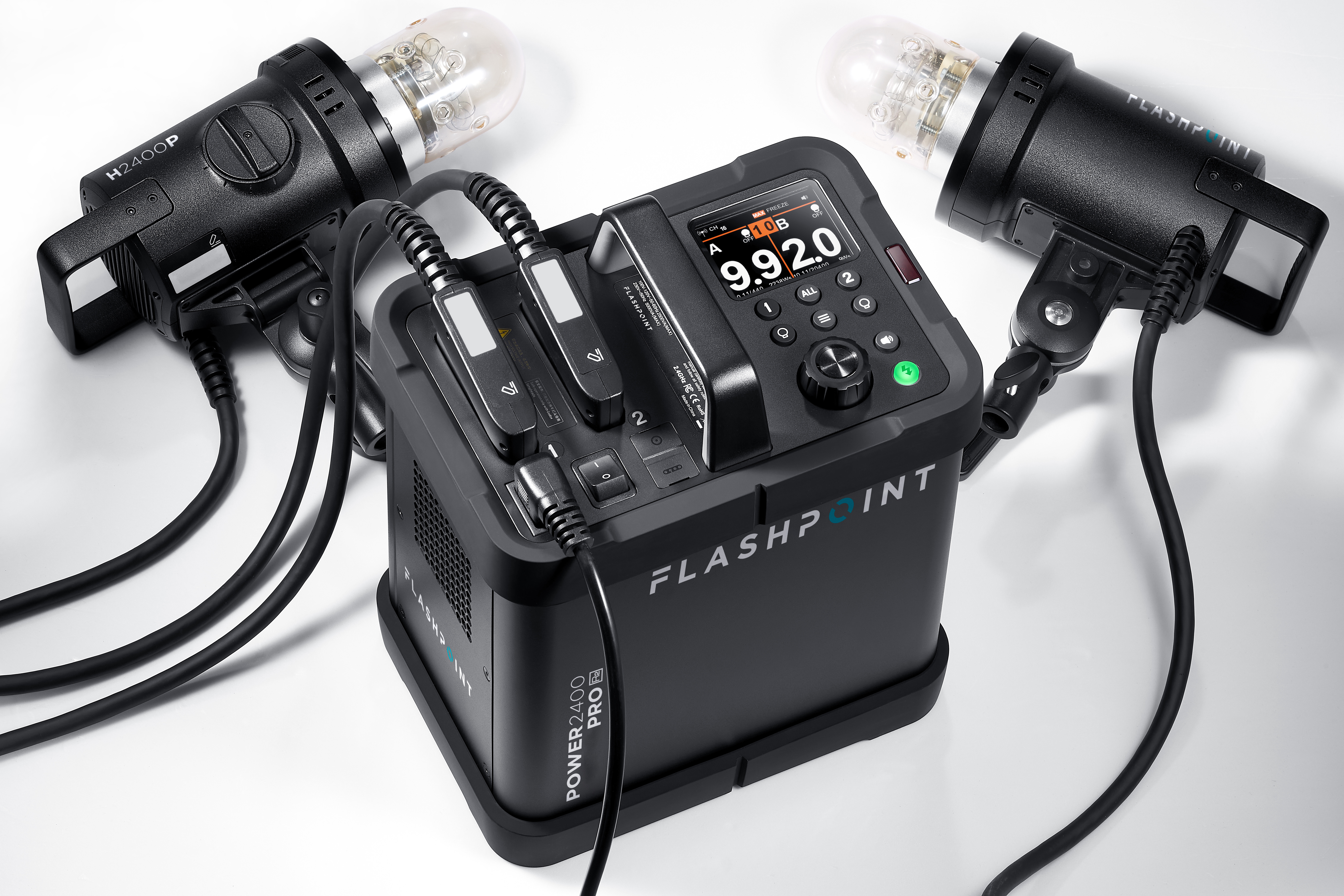 Flashpoint XPLOR Power 2400 Pro R2 Power Pack Kit With 2 H2400P Flash Heads